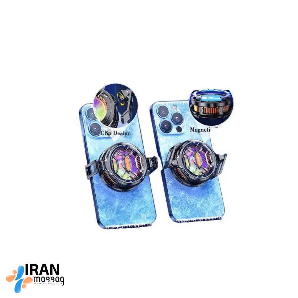 فن خنک‌کننده موبایل مدل FS03، با عملکرد بسیار کم صدا و اتصال دوگانه مگنتی/گیره‌ای